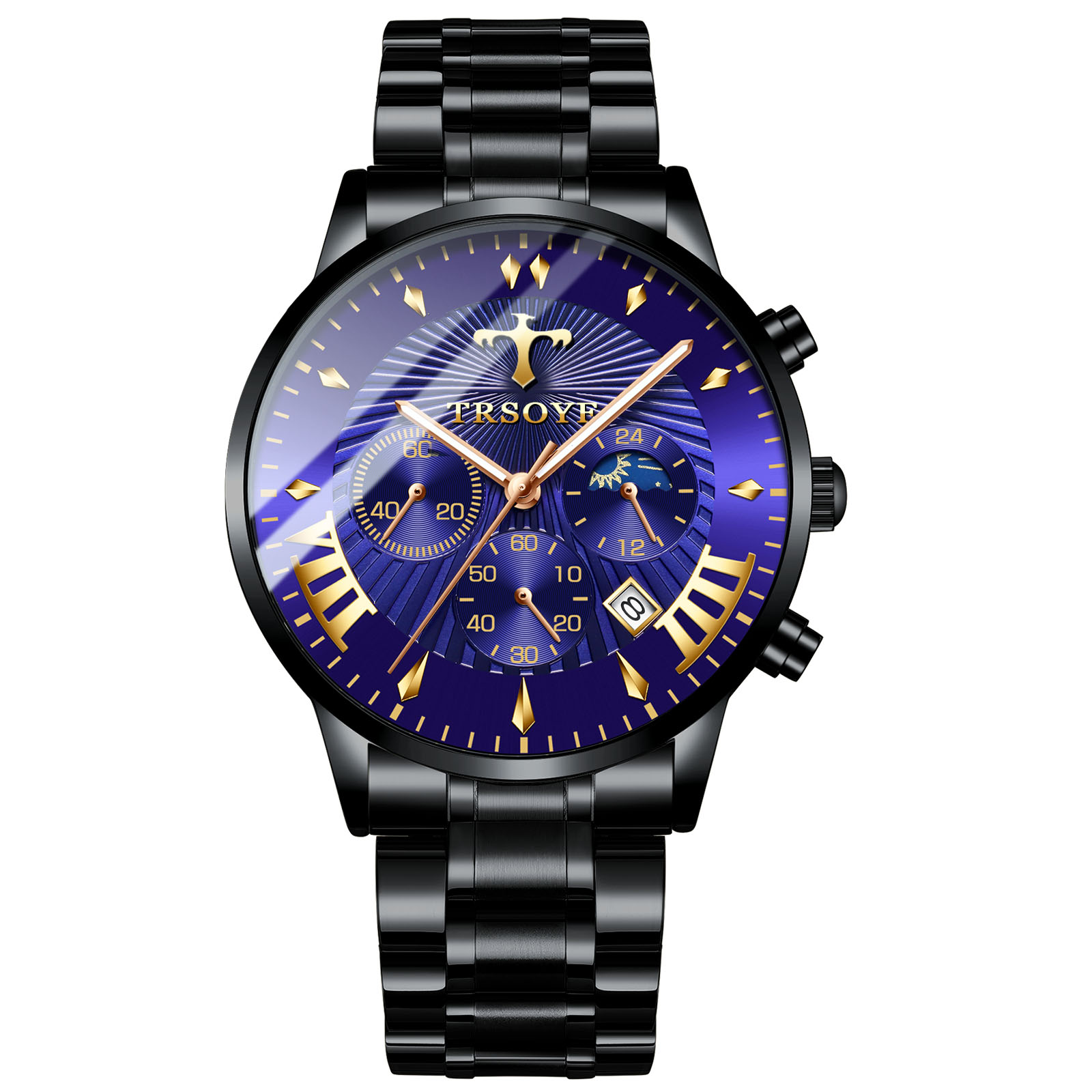Лучший Montres лучшие продажи Механические часов премиум-класса изготовленным на заказ логосом водонепроницаемые мужские деловые часы марки предварительно окрашенная оцинкованная сталь) с низкой ценой trsoye TRS608