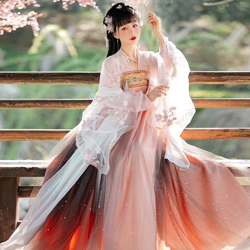 Летнее китайское платье принцессы Hanfu, женское платье феи, народное кимоно, Женский костюм для танцев в восточном стиле, китайская одежда