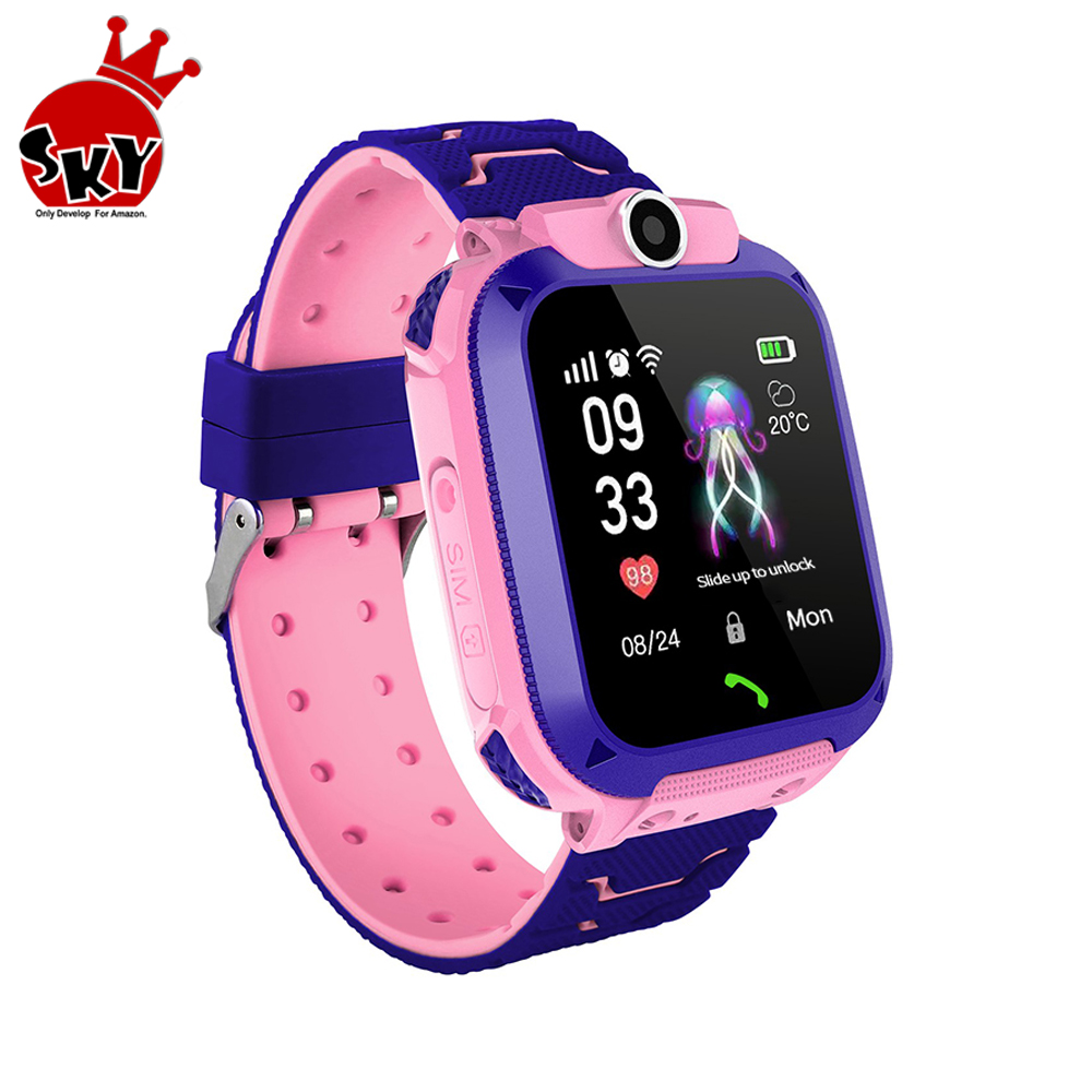 Q12 Children Waterproof Multifunction Smart Wrist Watch Phone Wristwatch For IOS Android Watch Phone Kids Gift