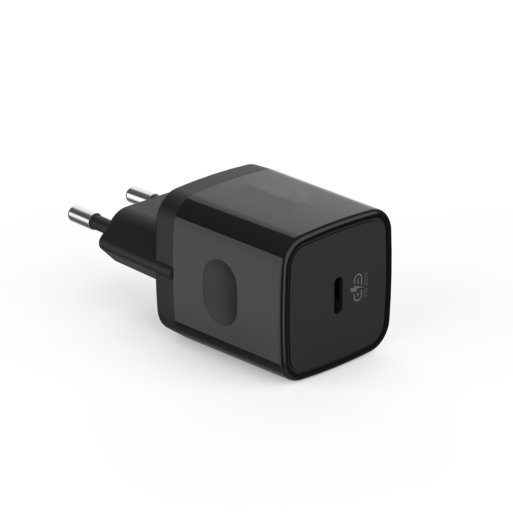 Европейская вилка PD20W FCC CE ETL RoHs сертифицированное настенное зарядное устройство с 1 портом USB C для iPhone 12 12 Mini 12 Pro Max
