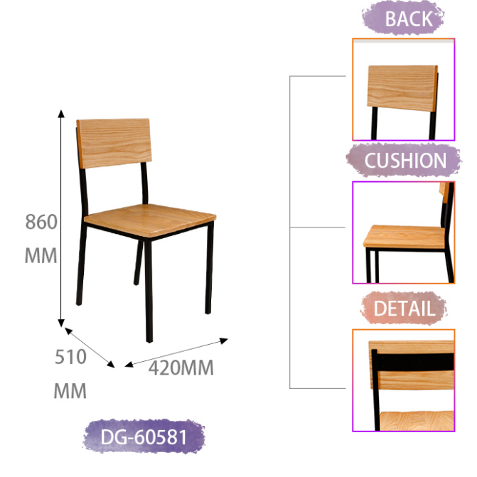 Wholesale Restaurant Furniture Cheap Metal Restaurant Chair