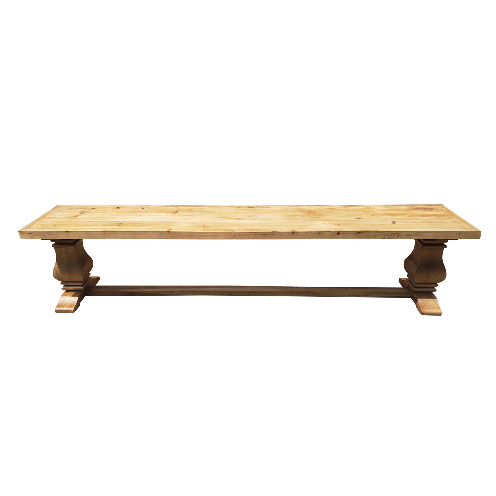 Farmhouse country style 82.7'' reclaimed solid wood dining bench