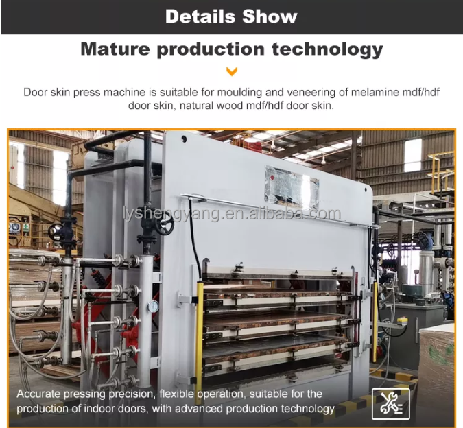 Door skin hot press/hydraulic hot press machine for doors