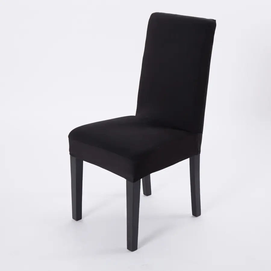 Modern Plain Color Chair Cover Spandex Stretch Elastic Wedding Banquet Chair Covers Dining Seat Cover