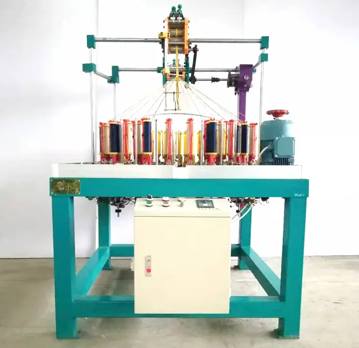 High Speed Round Rope Elastic Strap 52 Spindle Safety Rope Braiding Machine