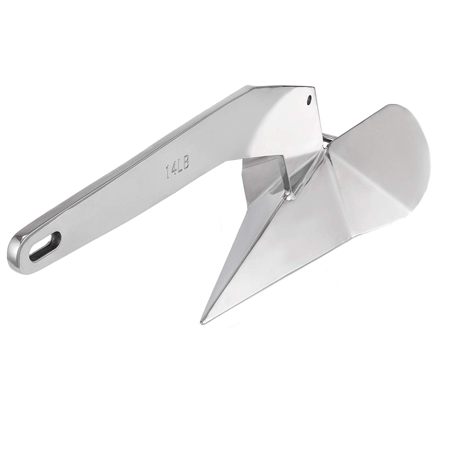 High mirror polished marine 316 delta anchor stainless steel ship flipper
