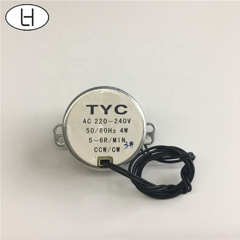 MSP 220V 5/6r min electric fan synchronous motor