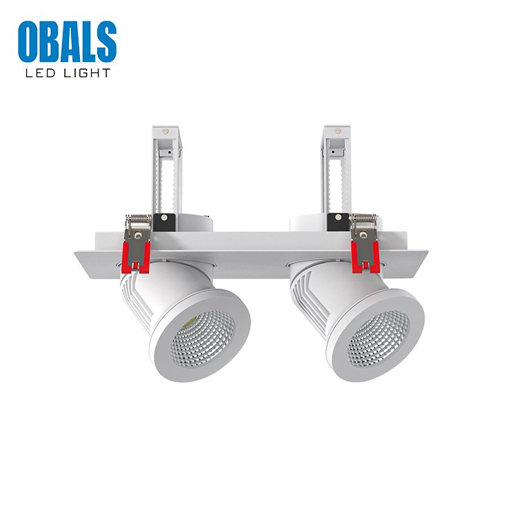 OBALS High Quality 10W 15W 20W 25W 30W 40W 50W Recessed COB Led Grille Light