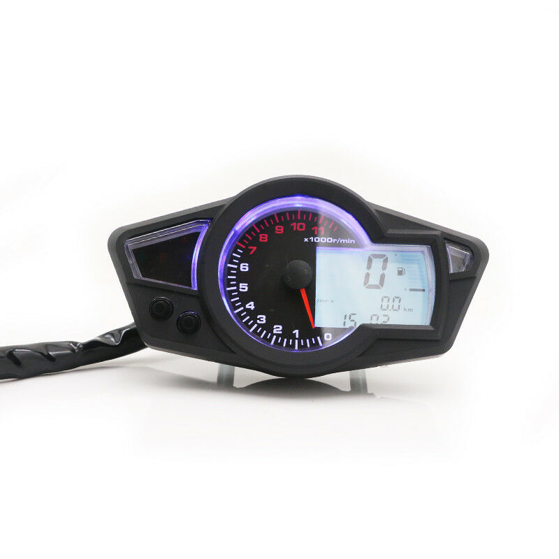 Универсальный цифровой одометр Mootorcycle LCD Kmh/км/ч Спидометр Тахометр на заказ двойной спортивный велосипед Atv Скутер внедорожный круизер