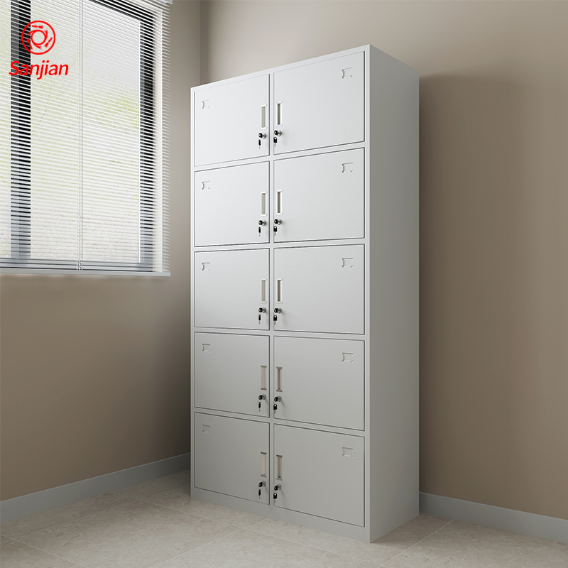 hotel clothes storage steel almirah designs metal wardrobe with mirror