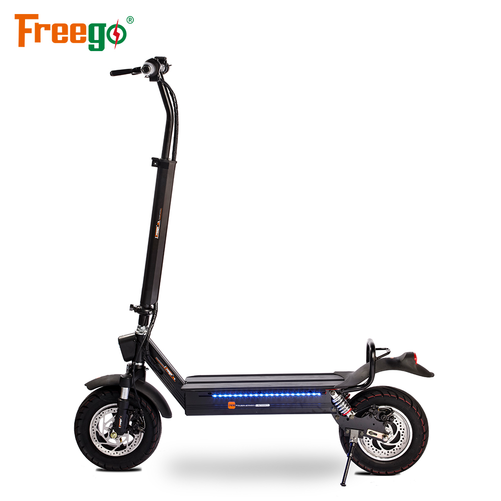 Freego модель ES-11S одиночный мотор 1000W 10-дюймовая шпилька для 2-колесный скутер с регулировкой по высоте, мощный Электрический скейтборд