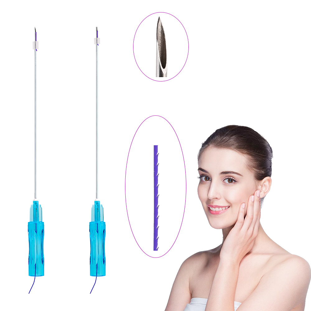 Newest Design 23G 60mm Sharp Needle Strong Lifting Face COG 2-1 PDO Thread