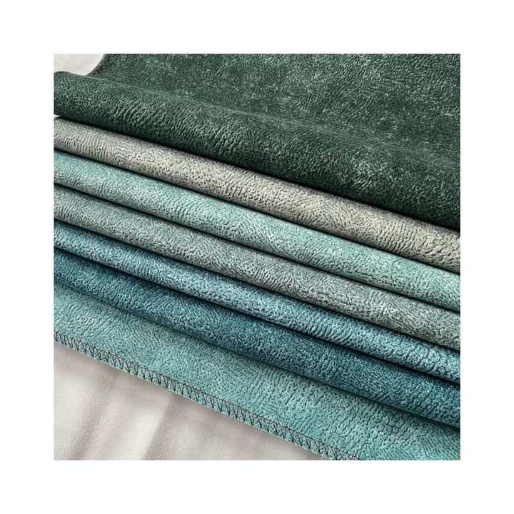 Special Design Thick Velvet Polyester burnout velvet Fabric Material for Sofa Set