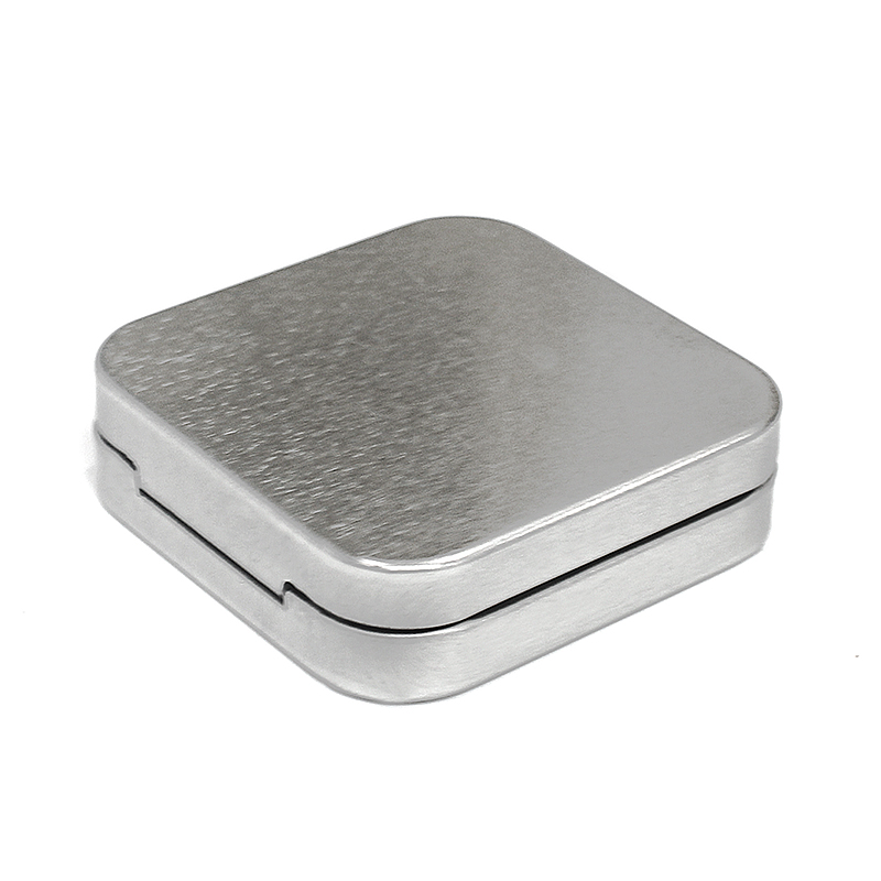 Factory Custom Kitchen Food Grade Powder Coating Square Bamboo Storage Can Coffee Tea Biscuit Tin Box