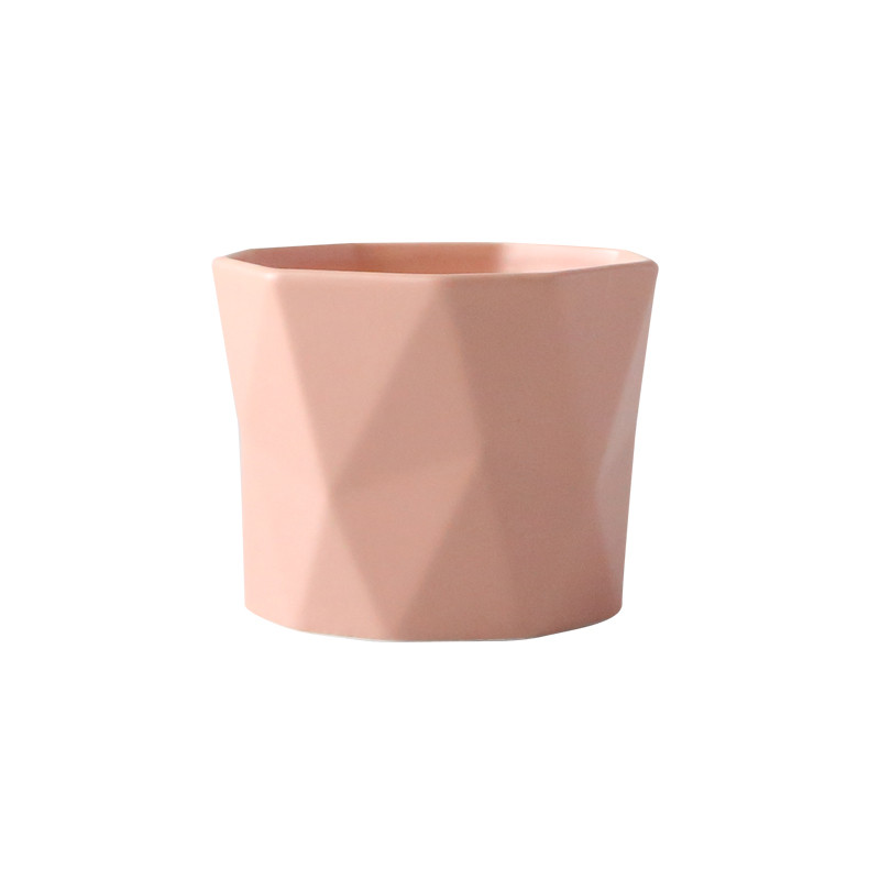 wholesale bulk matte pink noridc style drinking 270ml porcelain tea cup set cappuccino coffee cup without handle