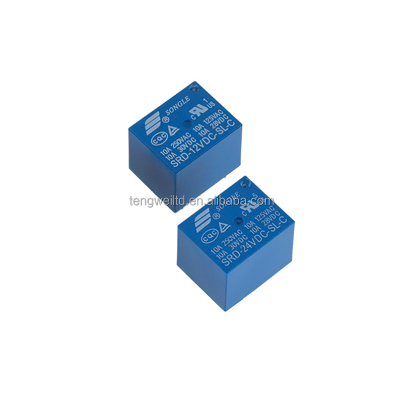 Реле SRD-05VDC-SL-A 5VDC нормально открытый тип 5V 4 контакта