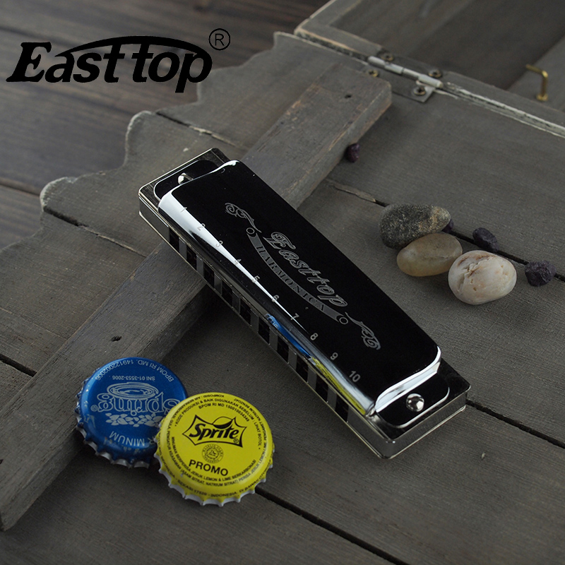 EASTTOP T006 латунный гребень Губная гармошка рот органа c лучшая металлическая гармоника OEM сервис