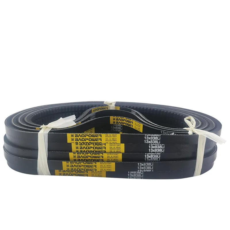 Baopower V Belt Classical Raw Edge Cogged Toothed V belt AX BX CX V Belt Engine Rubber with Factory Price