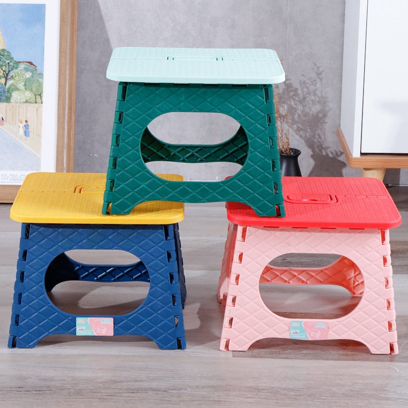 Portable plastic folding stool outdoor fishing bench small bench kindergarten children bench adult low stool