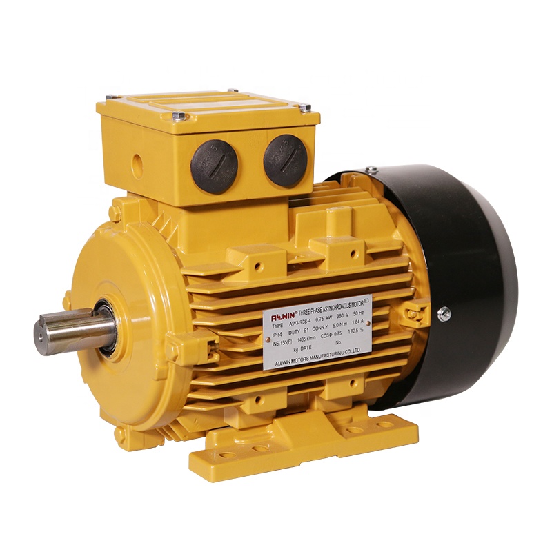 3-Phasse Asynchronous Motor Aluminum Housing Low Voltage Induction Motors