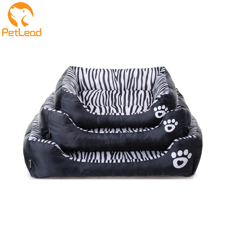2021 New arrival Breathable Indoor stripe waterproof dog bed warm Soft cat bed sofa pet house dog mattress Wholesale