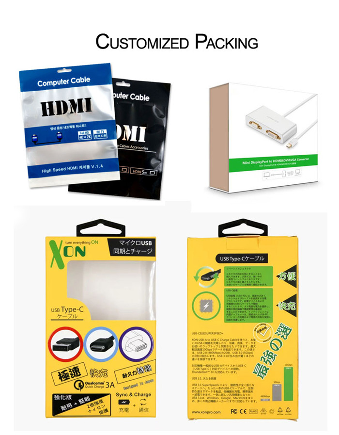 Оптом 4K 2K ультра тонкий Высокоскоростной HDMI кабель 2,0 HDTV