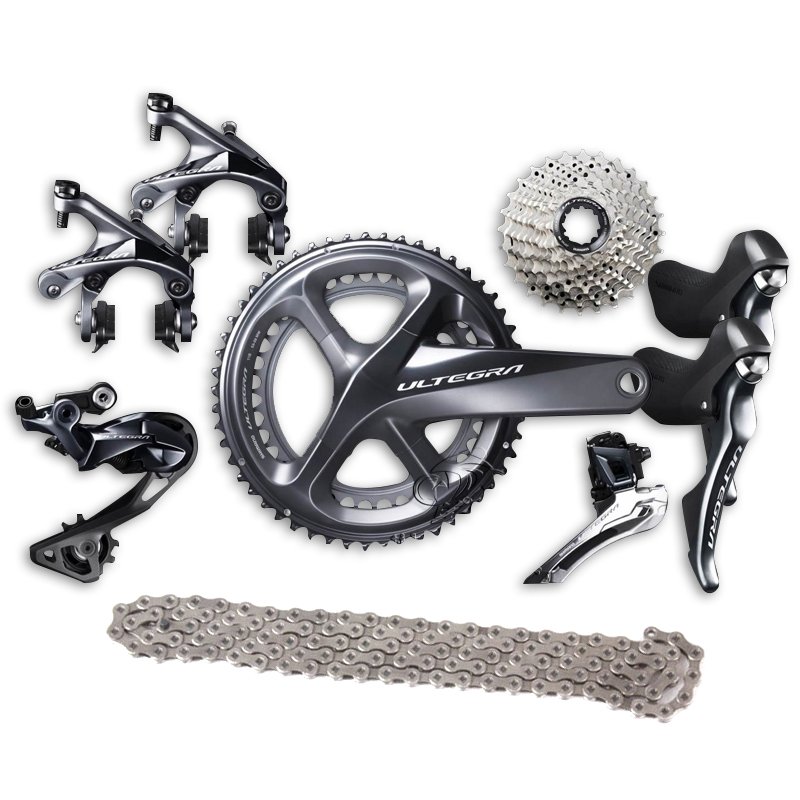 Набор компонентов для шоссейного велосипеда SHIMANO ULTEGRA R8000 11 в с тормозной касссой ST рычаг Звездочка цепь передний/задний переключатель оригинальный 2x11-Sp
