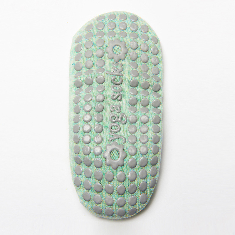 best selling spot women silicone non-slip floor yoga socks cross with Pilates cotton dance socks