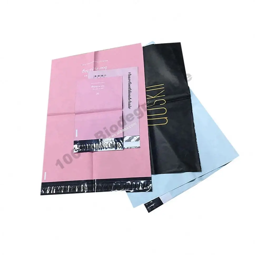 Customized Compostable Biodegradable Plastic Mailing Bags Eco Friendly