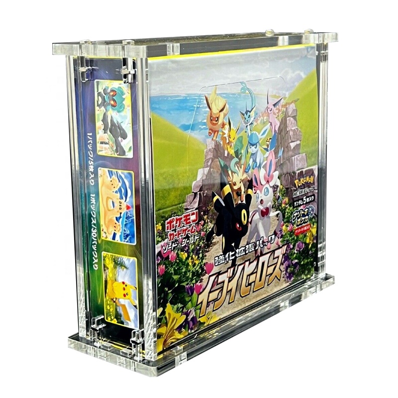 Custom Japanese Booster Box Large Small Japanese TCG Protection Case Storage With Screw Assembly or Magnet Lid for Poke Mon