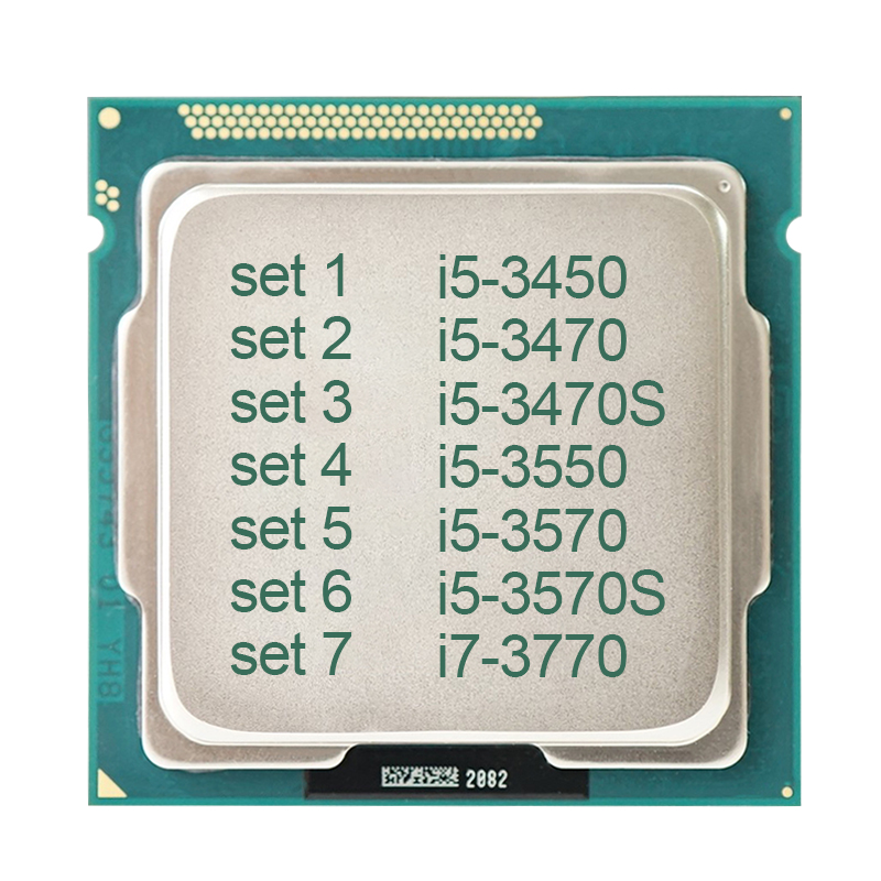 Б/у lntel Quad Core i5 LGA 1155 3,4 ГГц i5-3450 i5-3470 i5-3470S i5-3550 i5-3570 i5-3570S i7-3770 процессор Количество ядер процессора для рабочего стола
