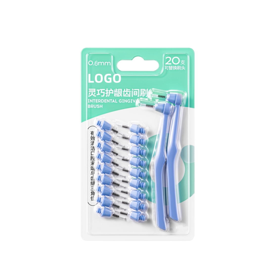 Replaceable Brush Head Adult Interdental Brush Dental Interdental brush Between Teeth Dental Floss Picks Teeth Cleaning Tool