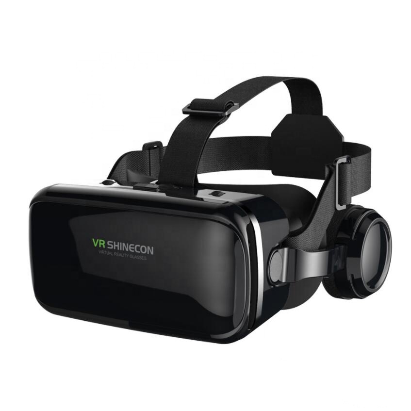 Оптовая продажа 3D VR Bluetooth Brille очки для мобильного телефона VR коробка 3D очки с наушниками