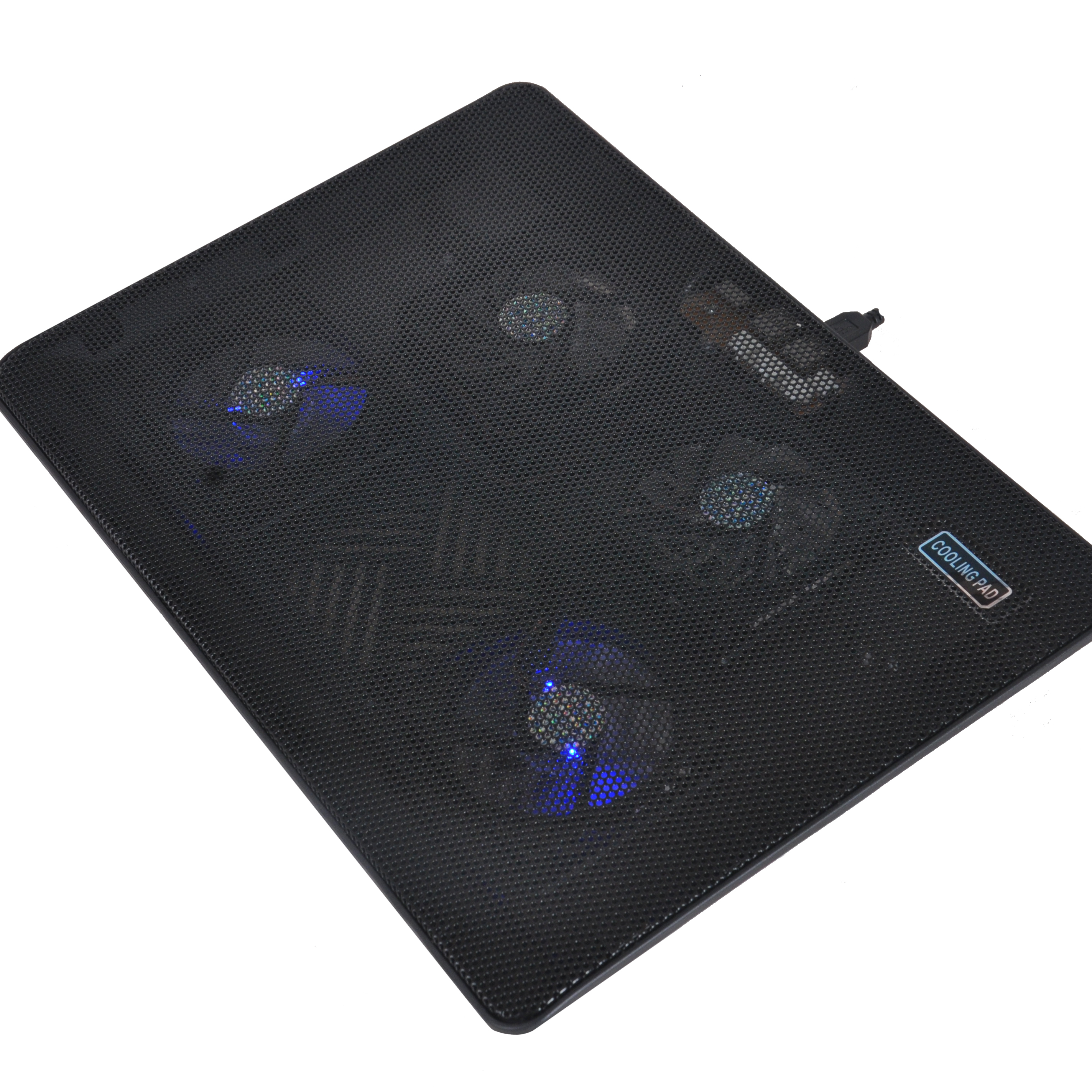 Four Fans Laptop Cooler Gaming RGB Laptop Cooling Pad Silence Up to 17 inch Lightweight