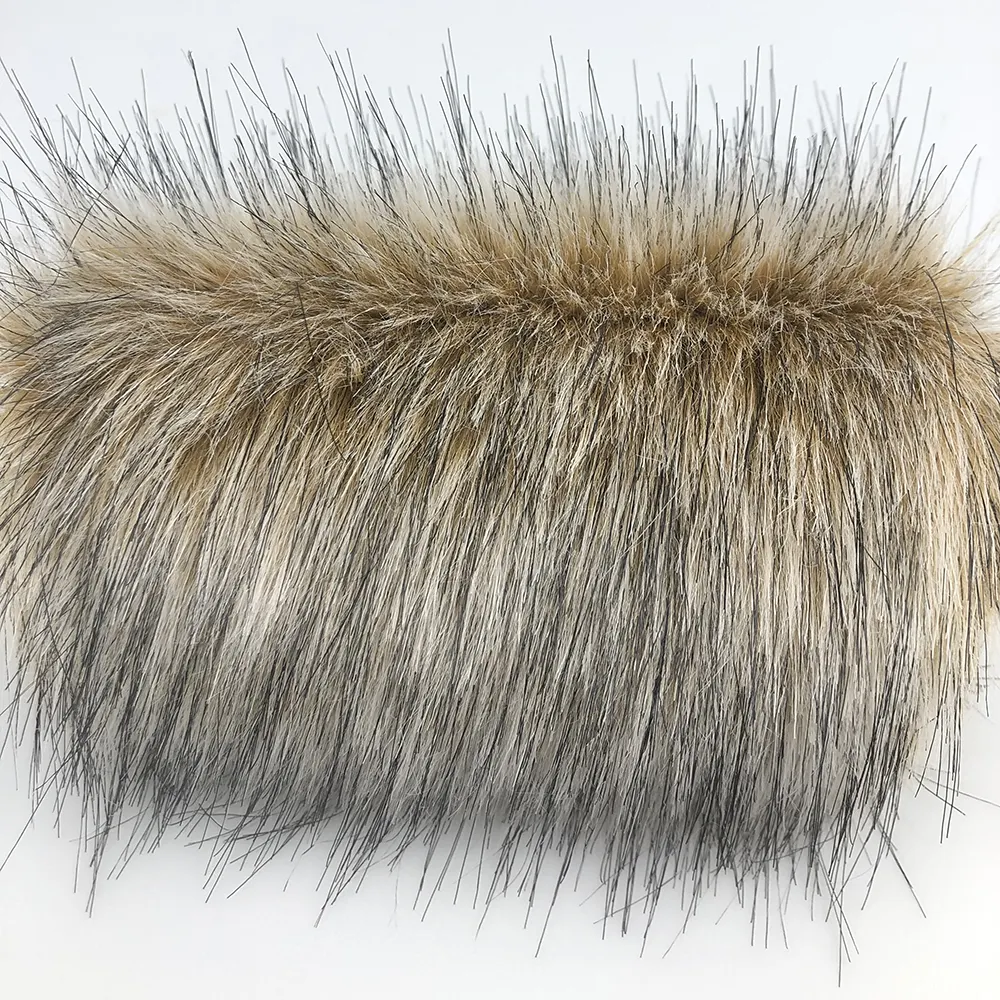 High-quality inventory artificial long fur fabric, dog fur fabric, dark dyed pointed fur