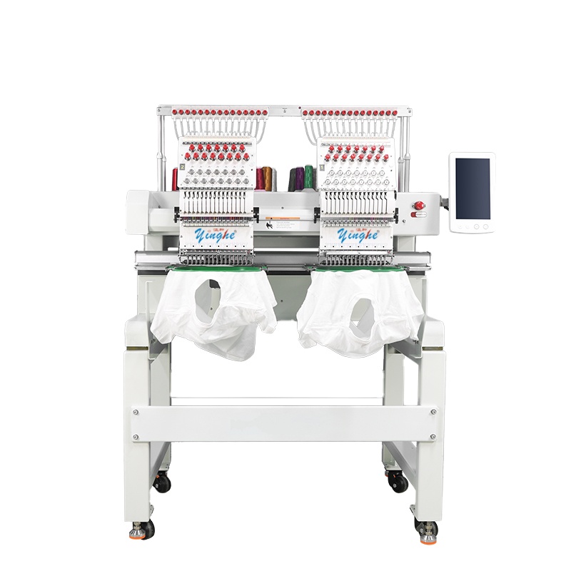 2 heads 9 12 15 needles High Speed Automatic 2 Heads embroidery factory price machine a broder Yinghe computerized monogram