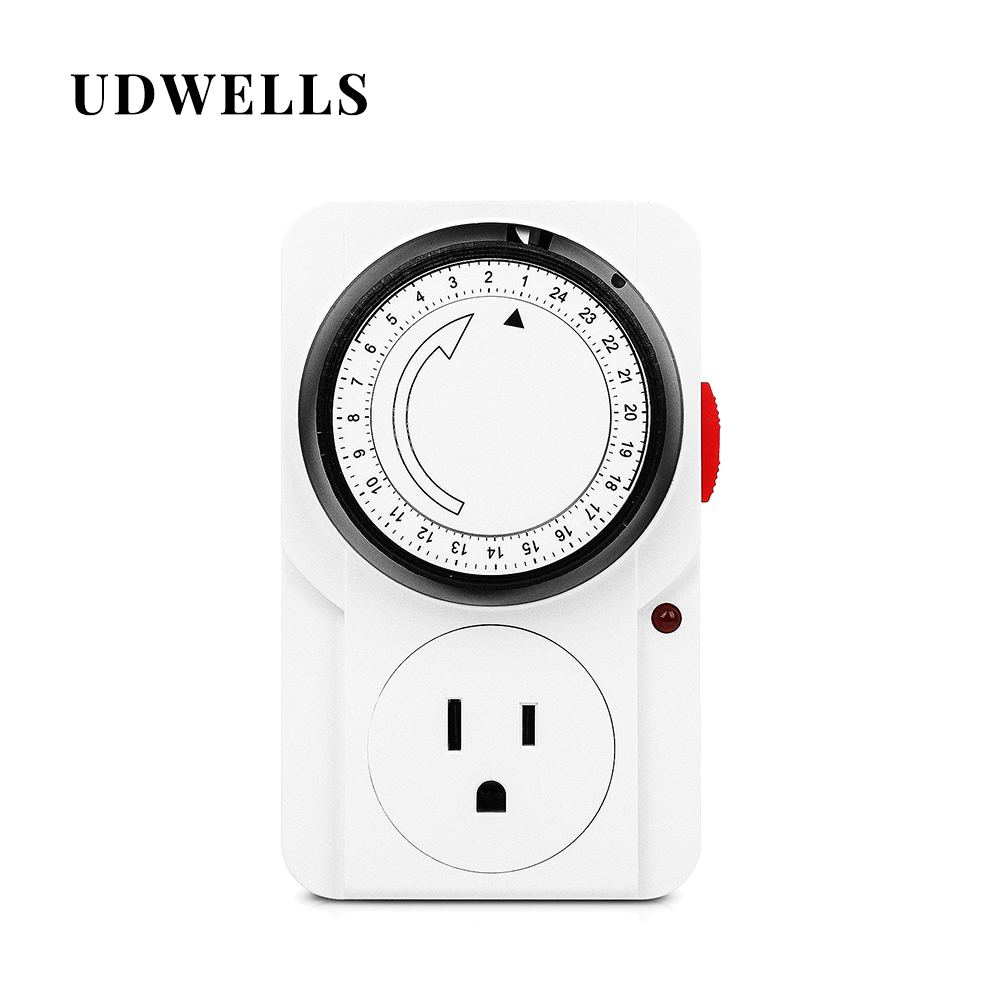 UDWELLS US розетка переключатель 125 в 24 часа механический таймер