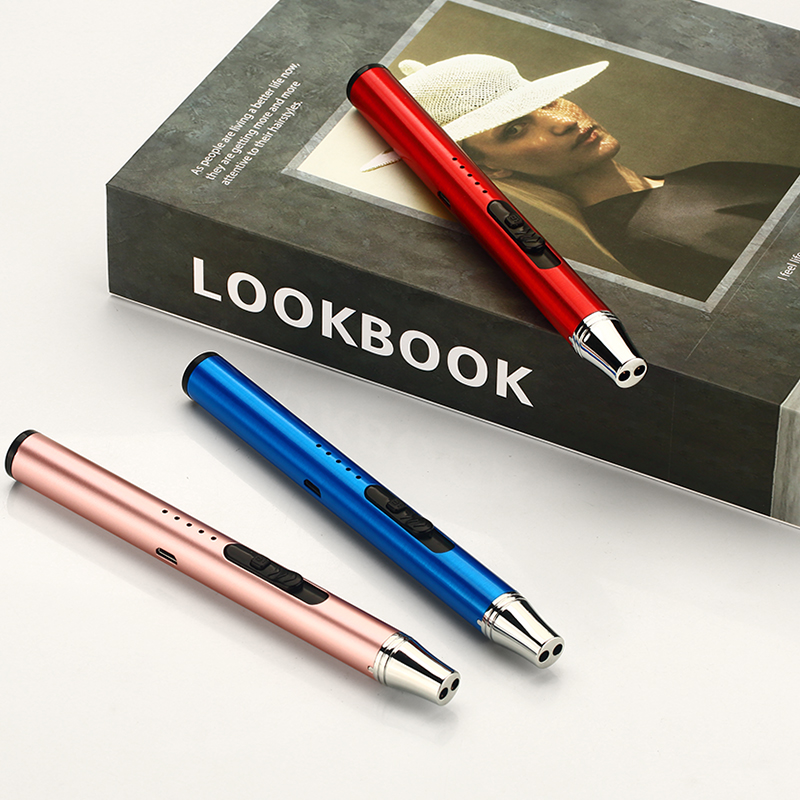 Usb-зажигалка из цинкового сплава, зажигалка для свечей с одной дугой, воспламенитель пламени, мини-зажигалка