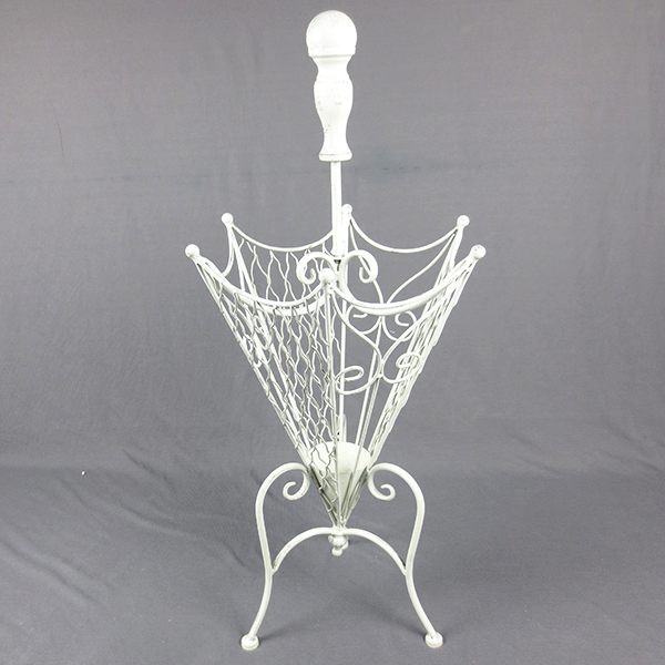 White Entryway umbrella holder home office decoration metal umbrella rack stand display