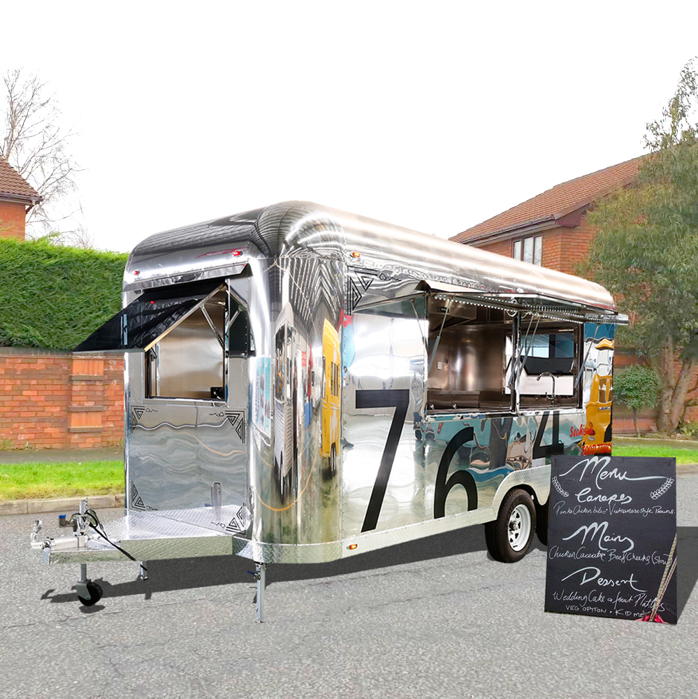Зеркальные грузовики из нержавеющей стали Airstream для продажи, США