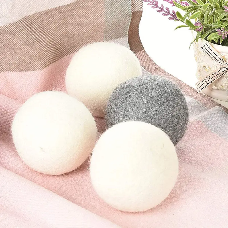 Bestseller organic wool 100% alpaca fiber wool tumble dryer balls felt dryer decoration wool ball