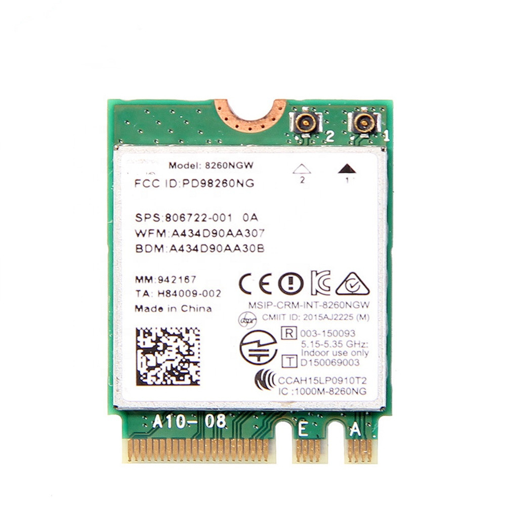 Беспроводная сетевая карта 8260 AC 8260NGW Двухдиапазонная 867 Мбит/с NGFF Wifi 8260ac 2.4ghz5ггц 802.11ac Blue tooth 4,2 для ноутбука
