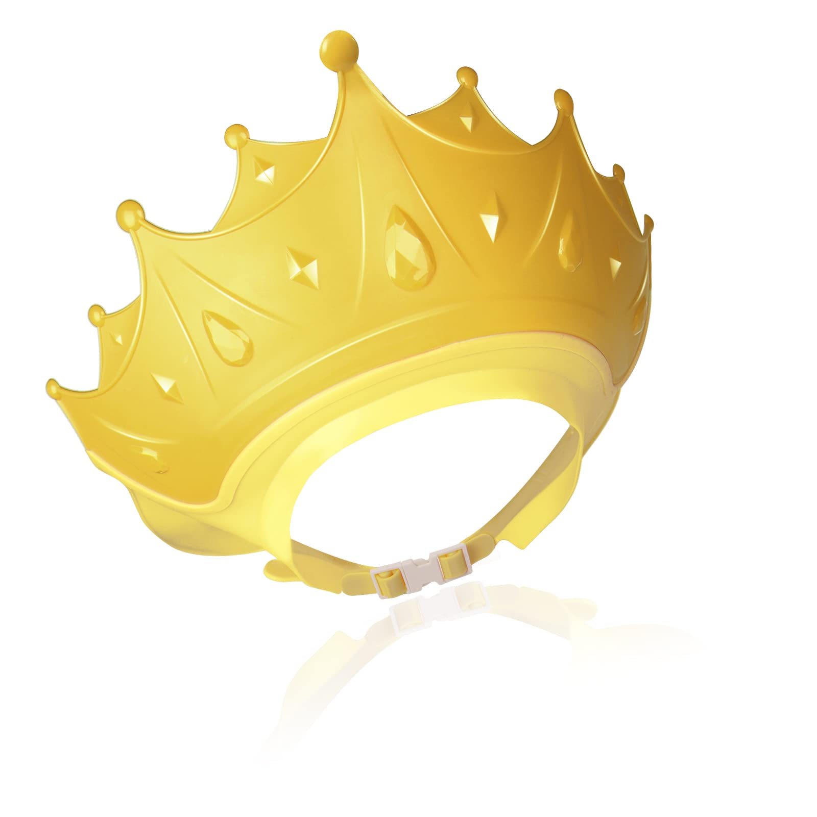Crown Adjustable Shampoo Hair Washing Hats Protective Cap Bathing Silicone Baby Shower Cap For Eye And Ear