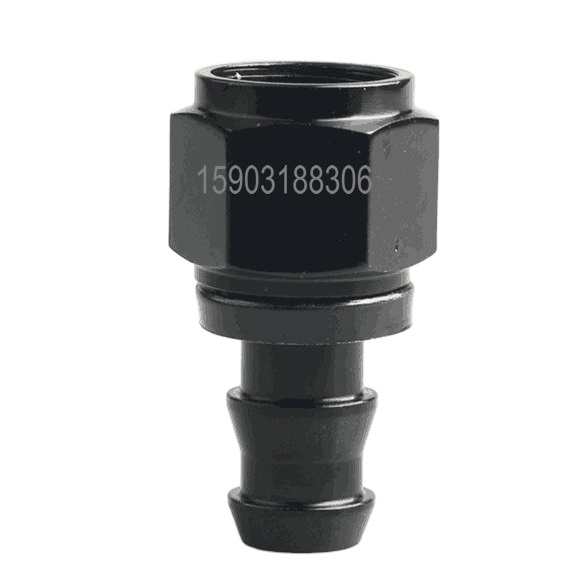 -4 AN--AN12 Straight Push-On Hose End fittings Push Lock Aluminum Black Fittings