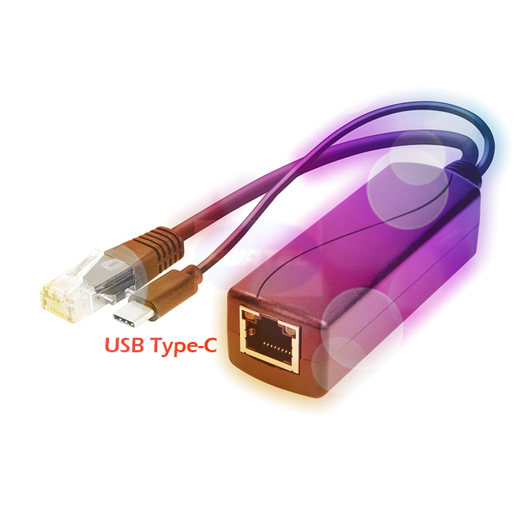 Сплиттер poe с портом usb type-C и поддержкой активного преобразователя 48 В постоянного тока на 5 в постоянного тока