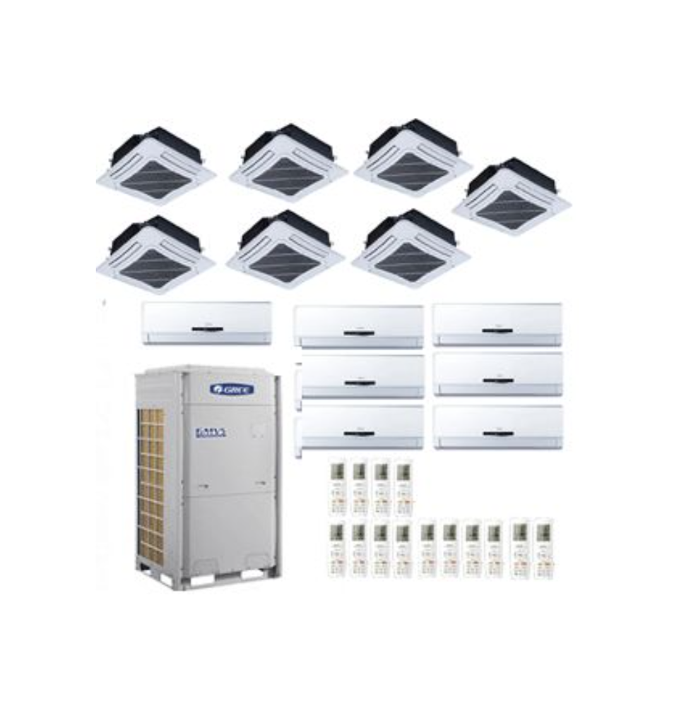 Gree 22HP GMV-615WM/E-X GMV5 E Series VRV VRF полностью DC инверторный тепловой насос, модульный разделенный кондиционер 61.5KW/17ton/210000BTU