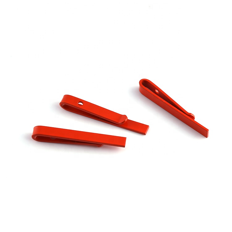 Красные декоративные заколки для галстука, slide tie pins, латунь tie slide