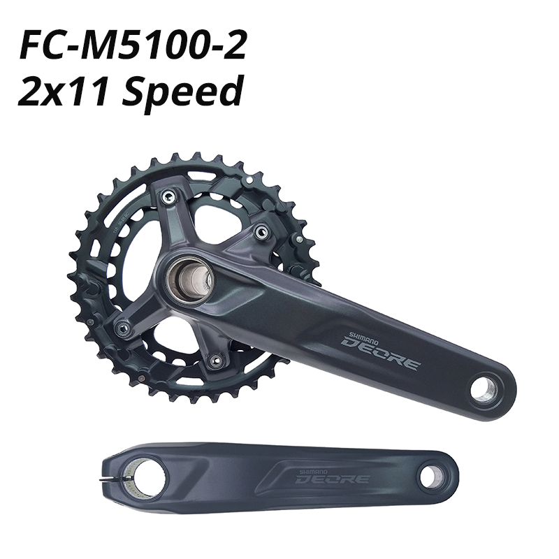 Shimano DEORE M5100 2x11s из 2 предметов спереди цепи диаметра окружности болтов (FC-M5100-2 11 скорость MTB горный велосипед CRANKARM с BB52 звездочка цепной передачи