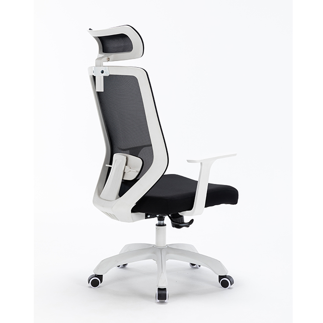 ZY-6010W Comfortable High Back Black Home Height Adjustable Ergonomic Swivel Office Desk Mesh Chairs with Lumbar Support