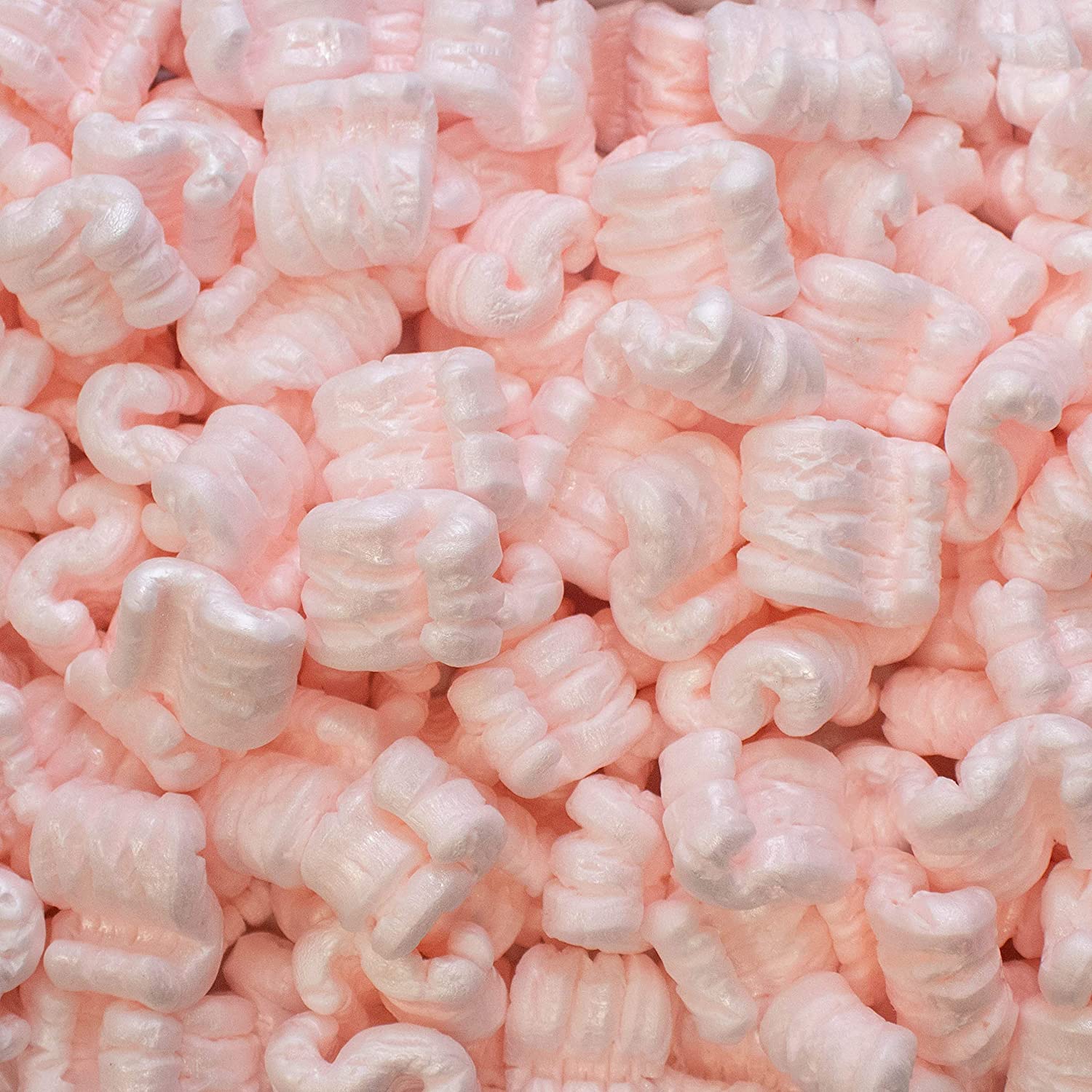 Pink Recyclable Anti Static Custom Shape Loose Fill Packing Peanuts